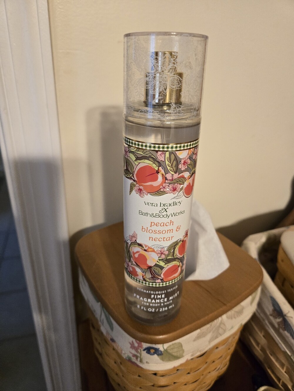 Vera Bradley X BBW Peach Blossom & Nectar Fine Fragrance Mist - Peach